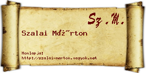 Szalai Márton névjegykártya